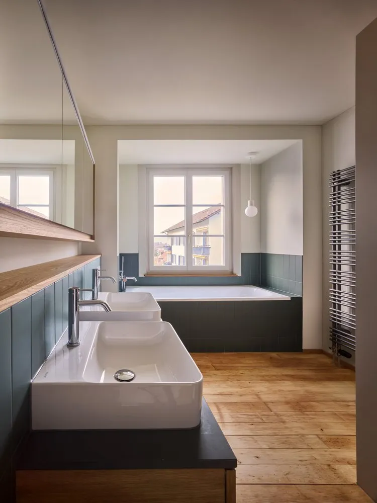 Trockenbau-Referenz von triwes — Badezimmer mit Doppelwaschtisch